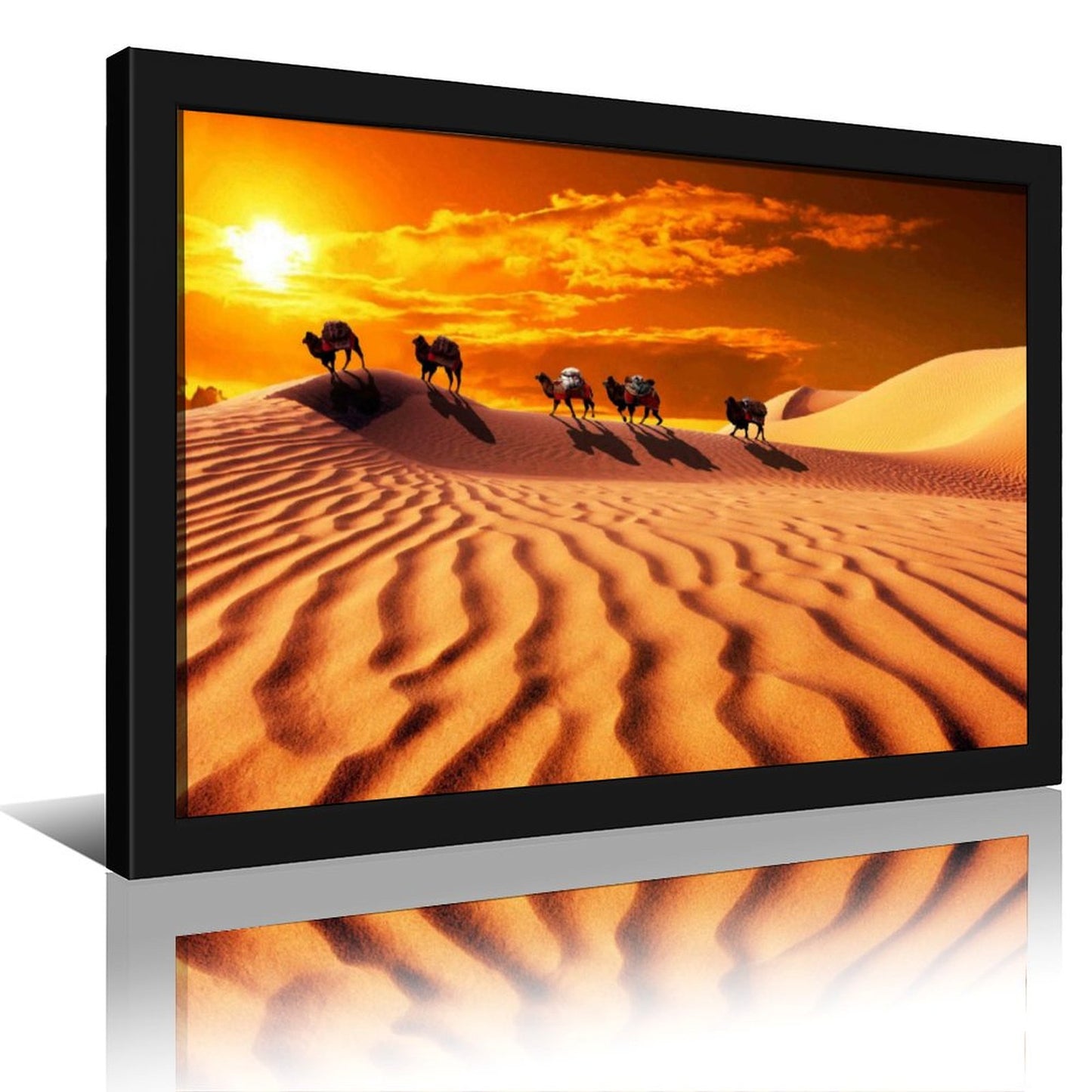 Wildlife Camel Canvas Painting Nature Wall Decoration-02