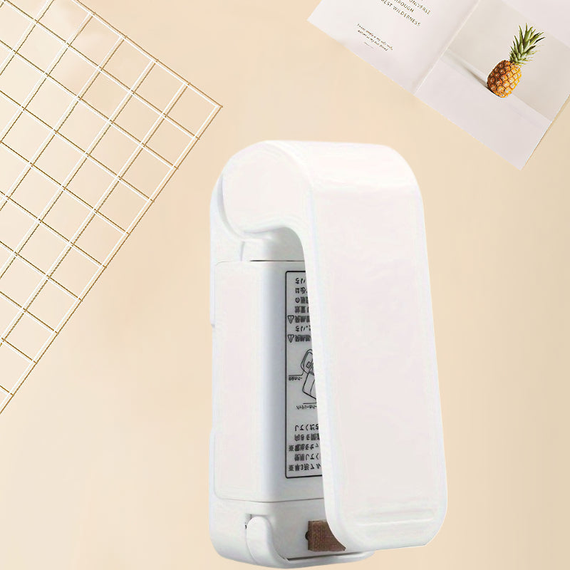 Battery-Powered Mini Snack Sealer Compact Airtight Food Saver for Home Commercial Use Hotels Restaurants Stalls Food Trucks
