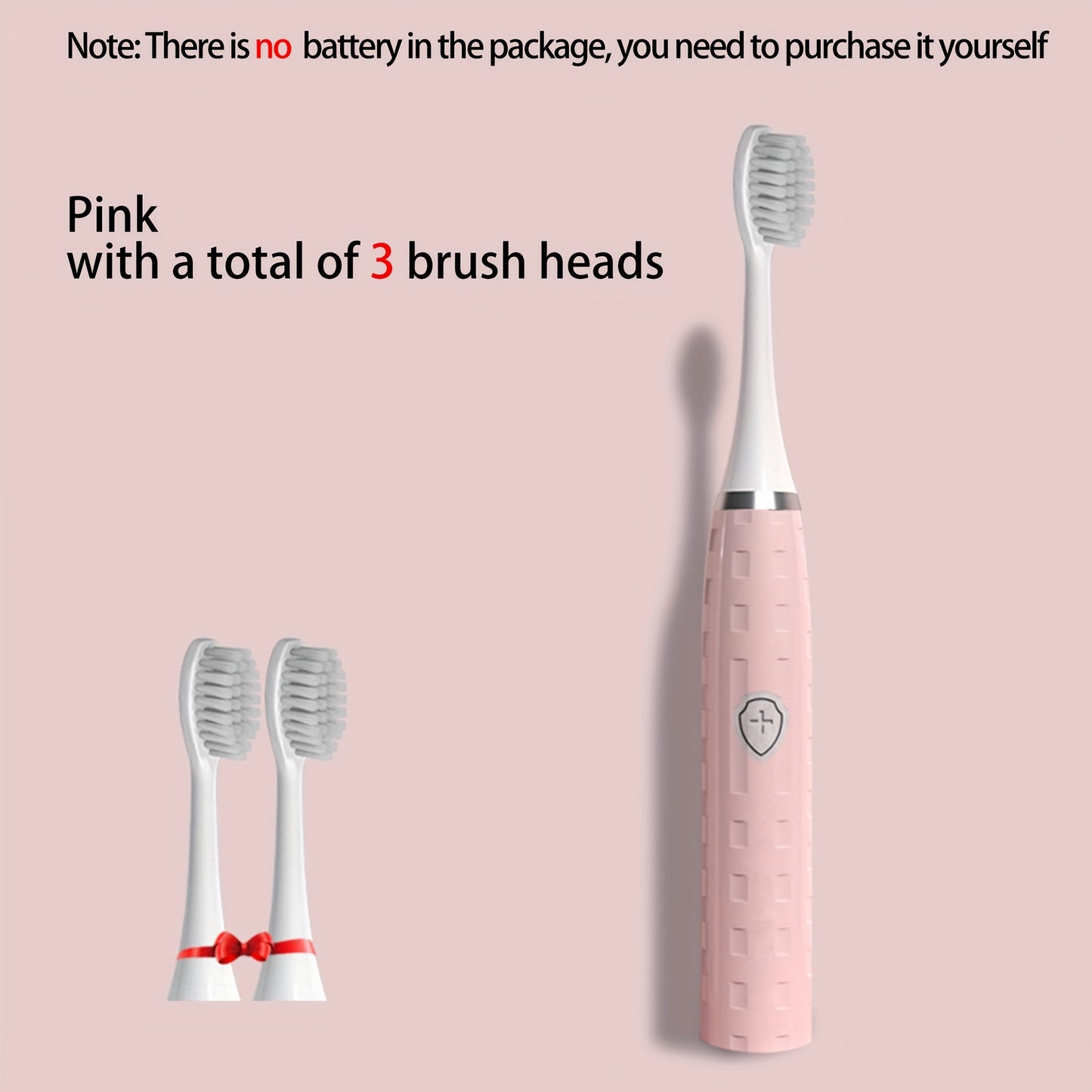Travel Electric Toothbrush Set Model Y803 with 3 Brush Heads One-Click Start Battery-Free Portable Design