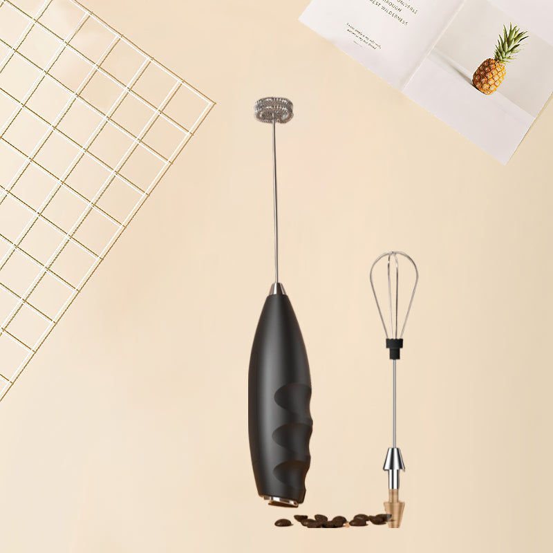 Electric Double Head Whisk Handheld Mixer for Cappuccino Matcha Latte Battery Powered 2 Colors Ergonomic Design Kitchen Tool