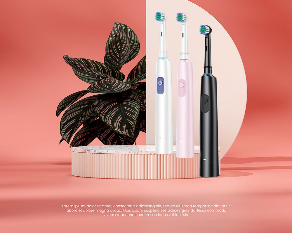 Round Rotating Electric Toothbrush 8 Brush Heads Travel Case USB C Charging 5 Modes Super Fast Cleaning Must Have Gift for Home Travel Fathers Mothers Day
