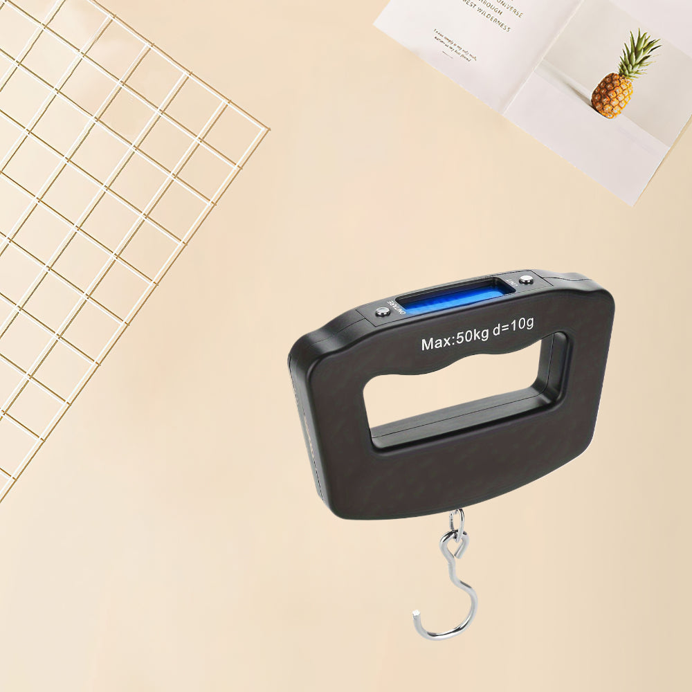 Mini Digital Hanging Luggage Scale 1pc Portable Handheld Electronic Weighing Device with LCD Display Travel Essentials