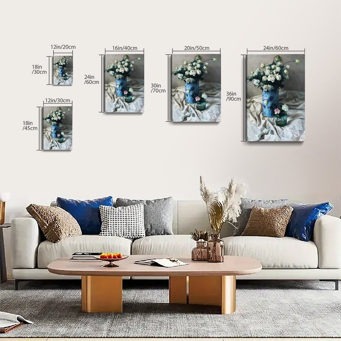 Minimalist Floral Canvas Painting Home Decor 24