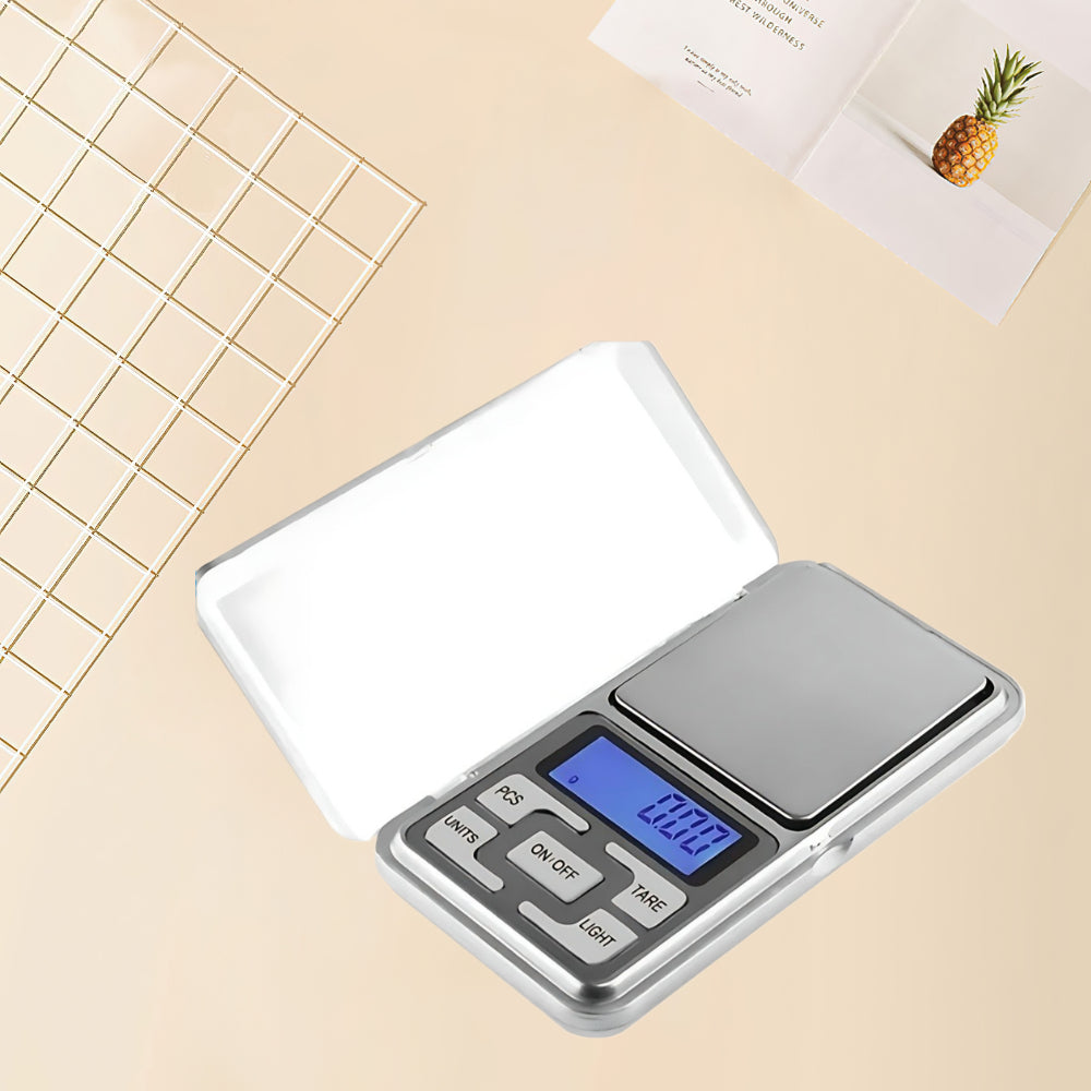 500g Capacity Digital Pocket Scale 0.01g/0.001g High Precision Portable Mini Scale with LCD Display for Jewelry Tea Medications Gemstones Reloading Kitchen