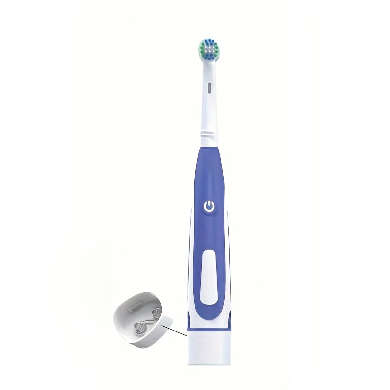Round Head Rotating Electric Toothbrush Head Fast Cleaning Whitening Compatible with Oral-B Adult Brush Without Battery