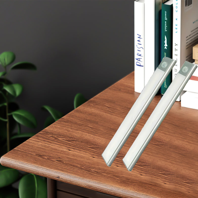 Magnetic USB Rechargeable Motion Sensor Cabinet Light LED Ultra-Thin 3 Color Options For Kitchen Counter Wardrobe Bookcase Stair Lighting