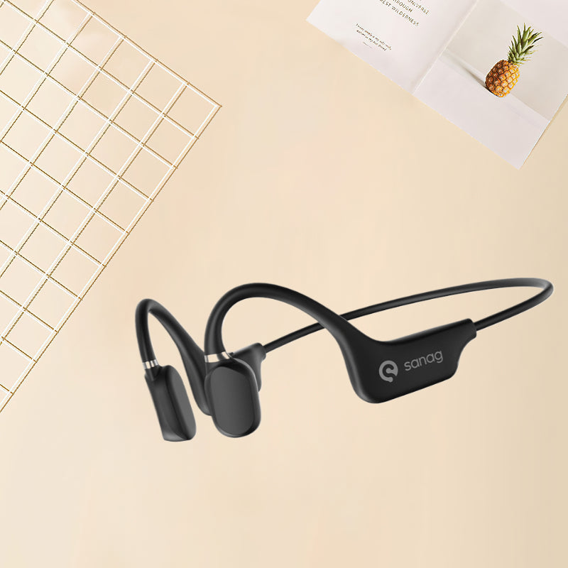Sanag A5X Advanced Bone Conduction Headphones with Noise Reduction Crystal Clear Calls for Business Travel