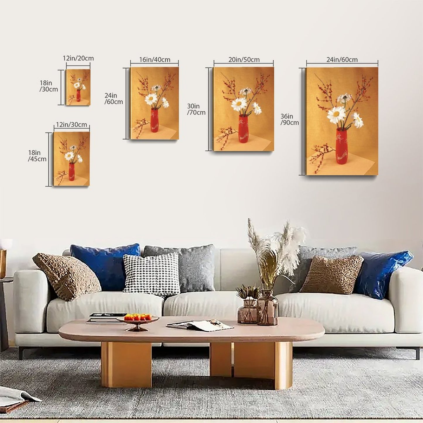 Relax the interior with exquisite floral paintings 1