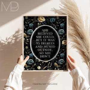 Gold Foil Funny Gardening Print: Sarcastic Humor Wall Art