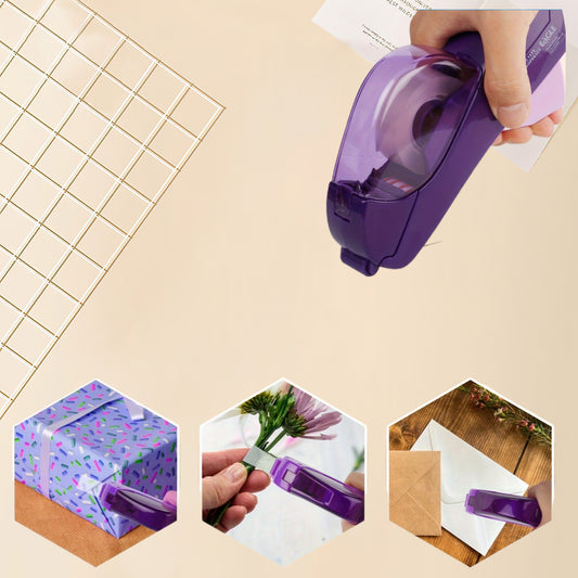 Smart Tape Cutter for Christmas Gifts Handheld Tape Machine with Free 0.75 inch 19mm Tape Intelligent Packaging Tool