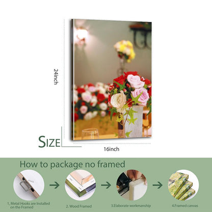 Relax in the room with rose flower paintings 11