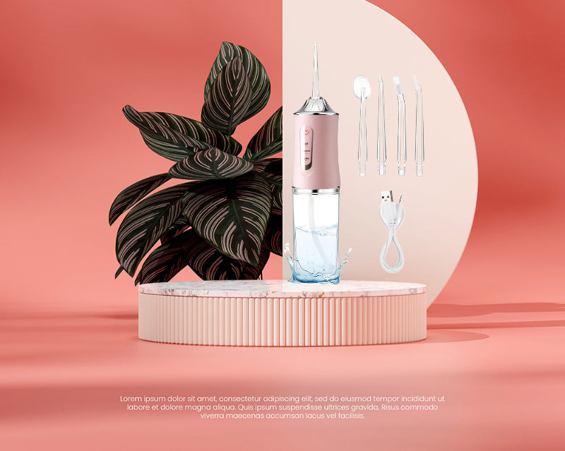 Smart Electric Toothbrush 4 Interchangeable Nozzles Long Lasting Battery Deep Cleaning for Healthier Teeth and Gums