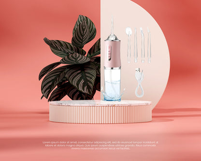 Smart Electric Toothbrush 4 Interchangeable Nozzles Long Lasting Battery Deep Cleaning for Healthier Teeth and Gums