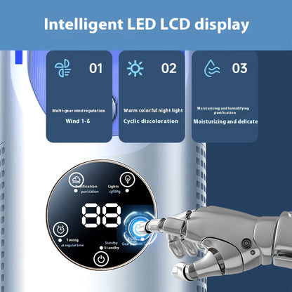 Portable Air Conditioner Humidifier Cooling Fan Personal Desktop Cooler for Office Home Camping Hiking Living Room