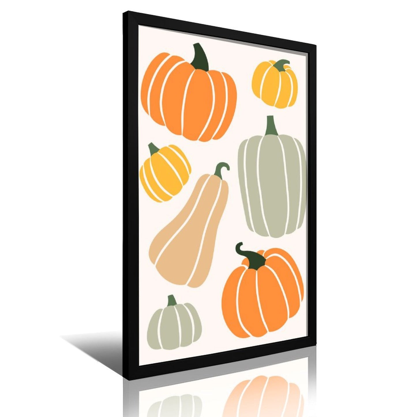 Pumpkin canvas art and acrylic cover 3