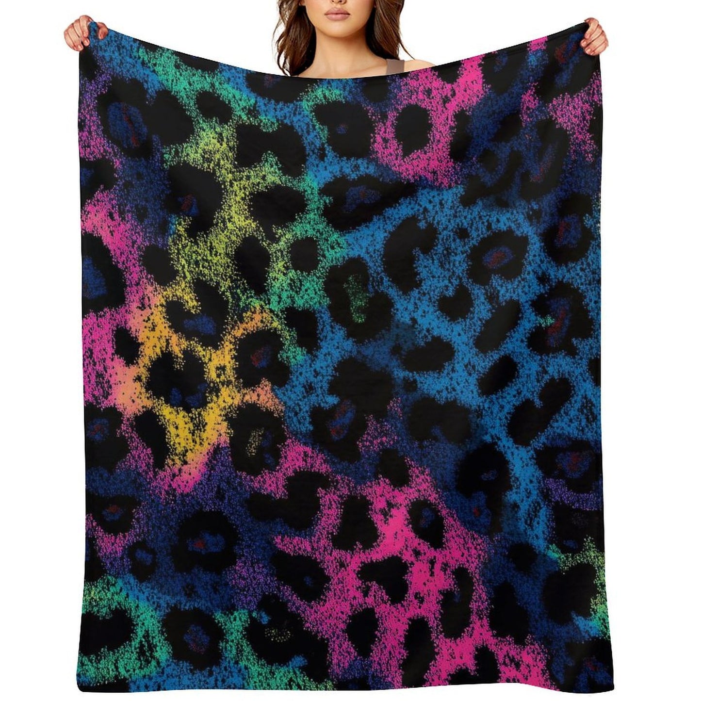 Cozy Anti-Pilling Blanket Artistic Leopard Design