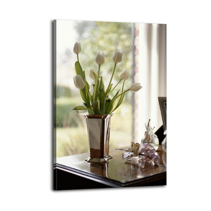 Tulip flower paintings relax indoors 2