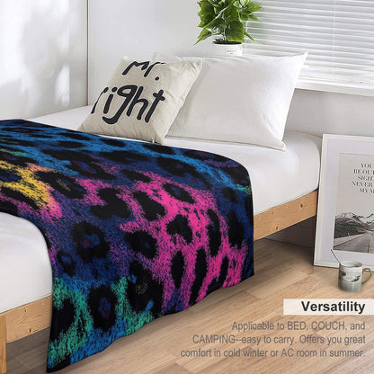Cozy Anti-Pilling Blanket Artistic Leopard Design