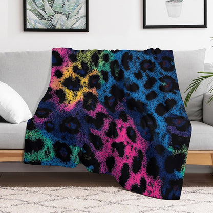 Cozy Anti-Pilling Blanket Artistic Leopard Design
