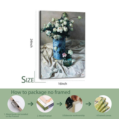 Minimalist Floral Canvas Painting Home Decor 24