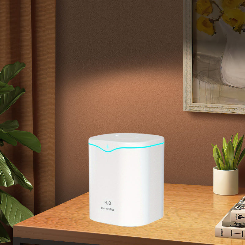 Portable Cool Mist Humidifier 2L USB Ultrasonic Humidifier With 2 Mist Modes 7-Color LED Light Auto Shut-Off For Home Office Travel