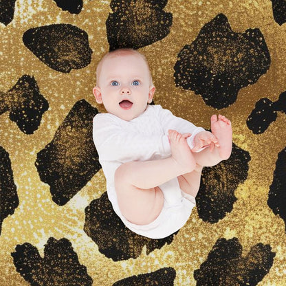 Soft Anti-Pilling Flannel Blanket with Leopard Print Design