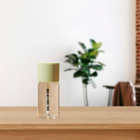 Aromatherapy Humidifier Compact USB Ultra-Quiet Large Mist Output Auto Shut-Off for Home Office Dorm Car Sleek Green Top Transparent Body Easy Top-Fill