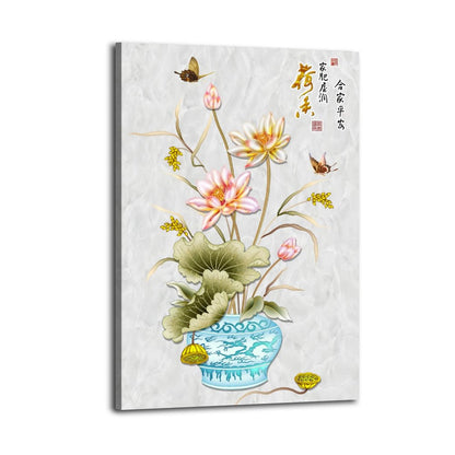 Contemporary Flower Canvas Picture Frame Art 10