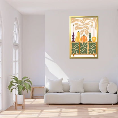 Pumpkin and Leaf Canvas Art with Acrylic Cover 41