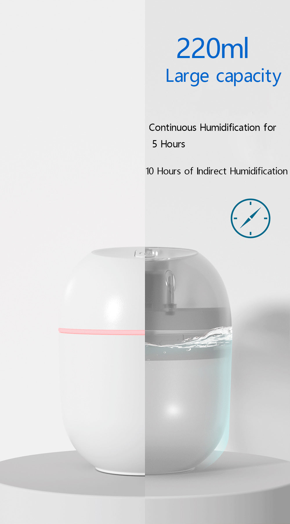 Household Egg Humidifier Aromatherapy Machine with Large Spray Head Essential Oil Diffuser