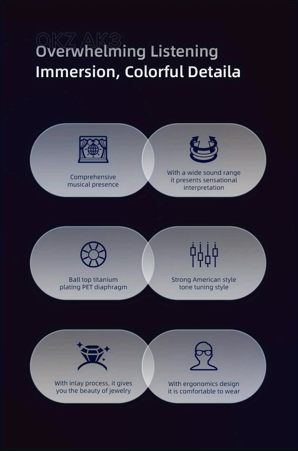 AK3 FiLe High-Fidelity In-Ear Headphones with Vivid Color Design Immersive Subwoofer Noise Cancelling Crystal-Clear Audio Durable Plastic Gaming Music Monitor Wired Earbuds with Microphone for Calls