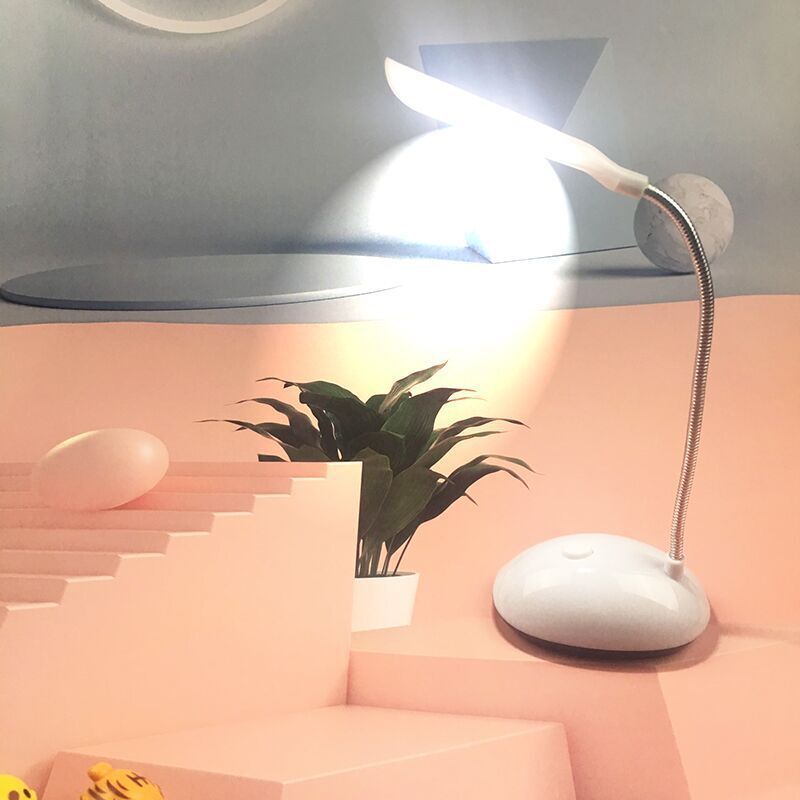 Battery-Powered 4-Color Foldable LED Desk Lamp Adjustable Angle Dimmable Brightness No Plug Needed Ergonomic Design Ideal for Reading Writing Home Office Students Professionals