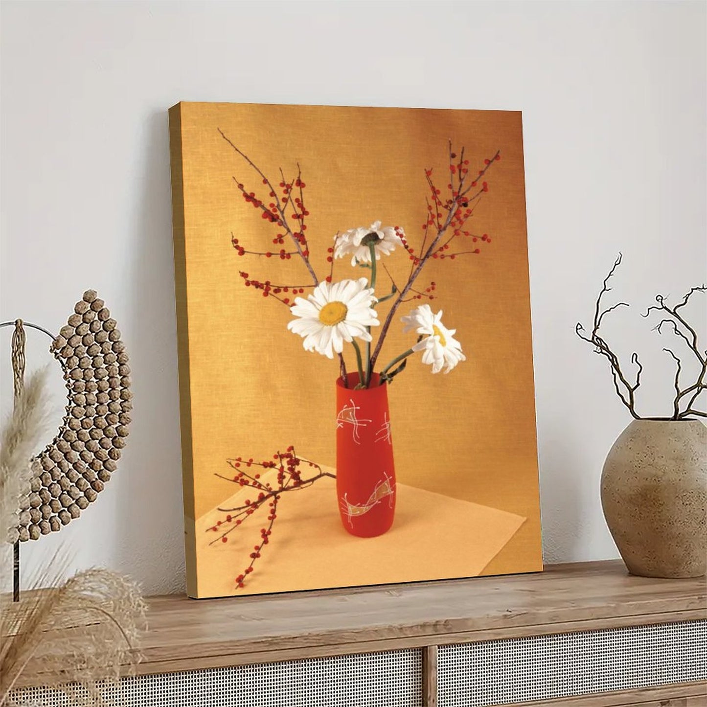 Relax the interior with exquisite floral paintings 1