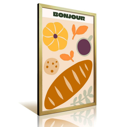 Bonjour French Breakfast Wall Art – Modern Kitchen Decor Print-15