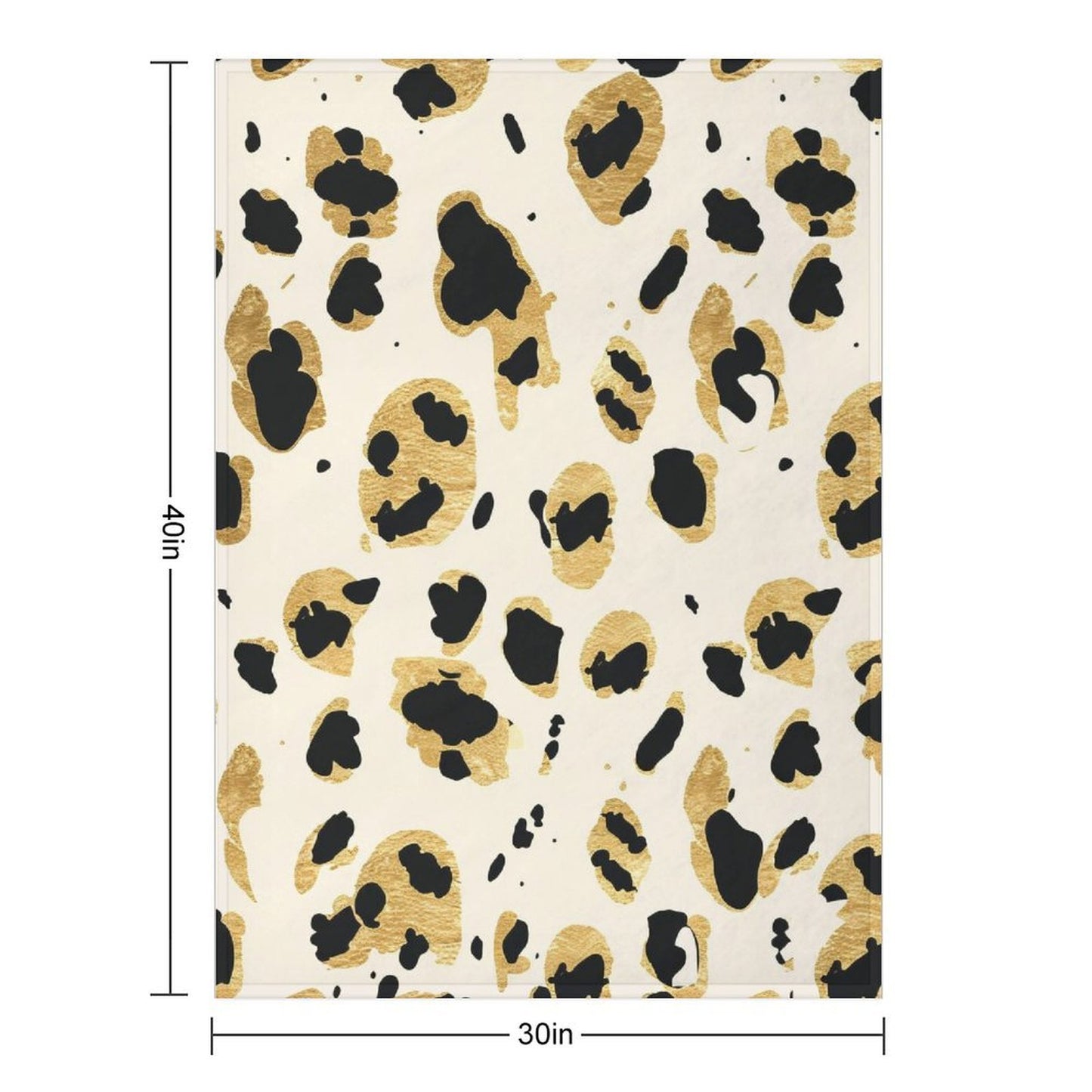 Warm Leopard Pattern Flannel Blanket Home Decor
