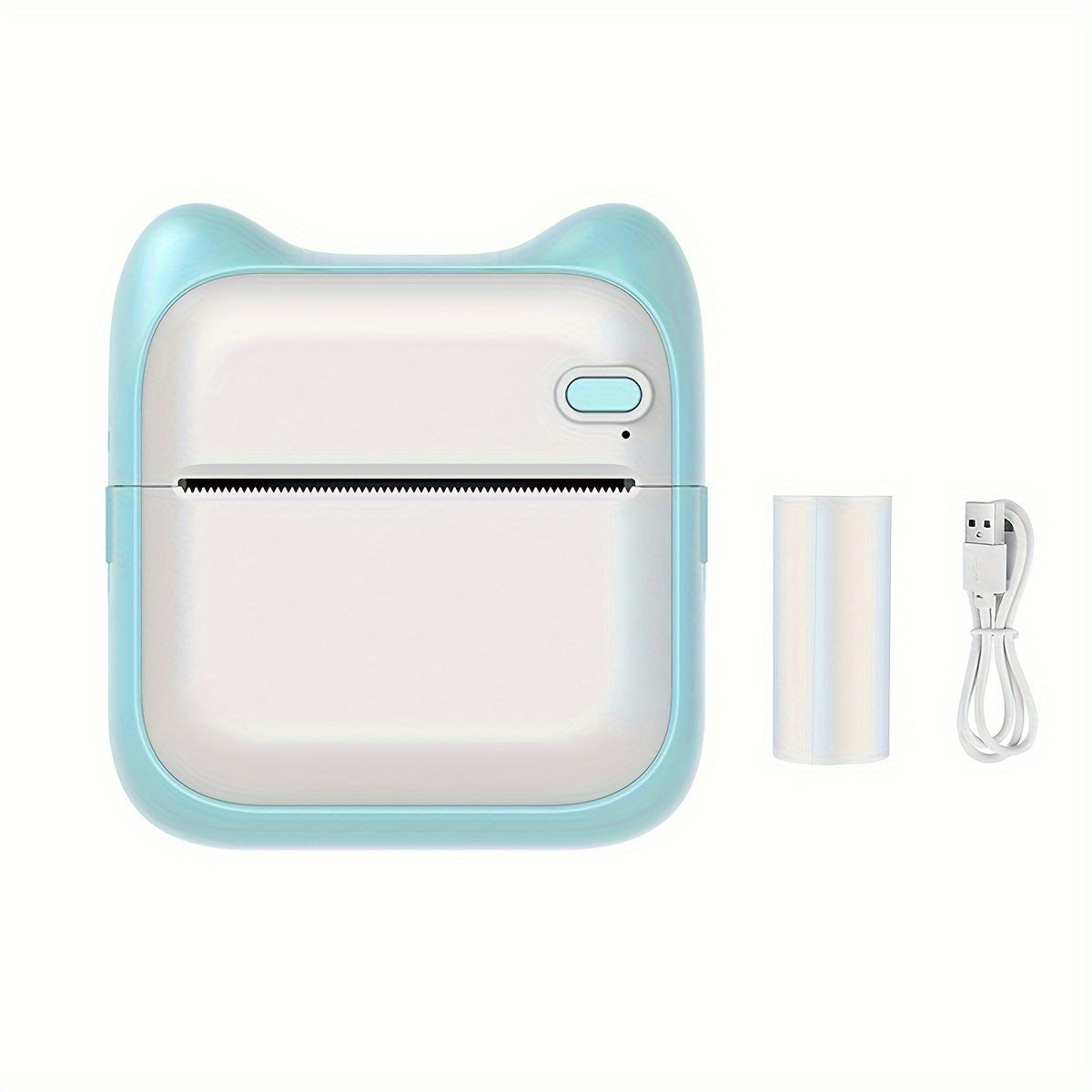 Portable Mini Photo Printer by GOTOOGO - Thermal Printing Device for iPhone Android with 1200mAh Battery Monochrome Prints Photos QR Codes Labels Ideal for Office Memory Keeping