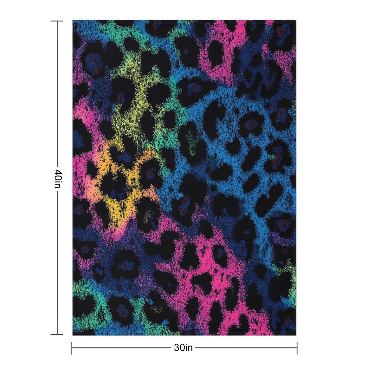 Cozy Anti-Pilling Blanket Artistic Leopard Design