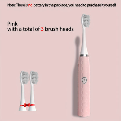 Travel Electric Toothbrush Set Model Y803 with 3 Brush Heads One-Click Start Battery-Free Portable Design