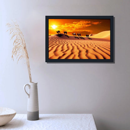 Wildlife Camel Canvas Painting Nature Wall Decoration-02