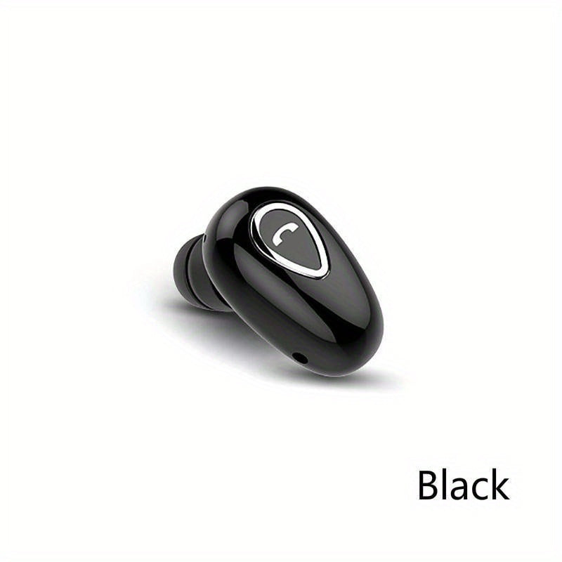 Invisible Wireless Earbuds Mini Stereo Headphones with Mic 1pc In Ear Sports Earphone for Workout Travel