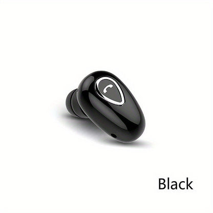 Invisible Wireless Earbuds Mini Stereo Headphones with Mic 1pc In Ear Sports Earphone for Workout Travel