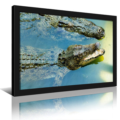 Wild Crocodile Canvas Painting for Living Room Decor-46