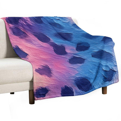 Soft Flannel Throw Blanket Colorful Animal Print