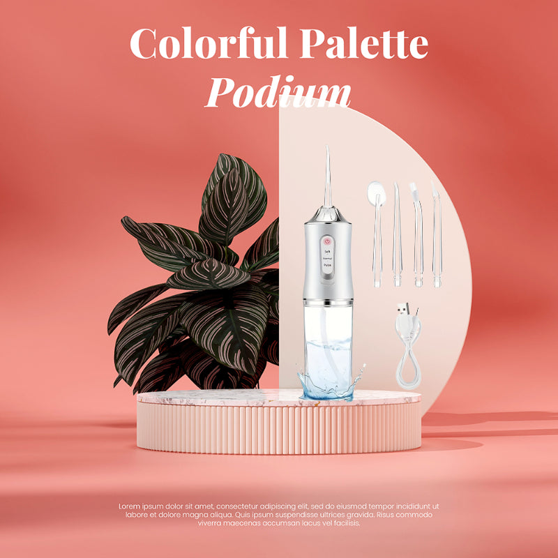 Smart Electric Toothbrush 4 Interchangeable Nozzles Long Lasting Battery Deep Cleaning for Healthier Teeth and Gums