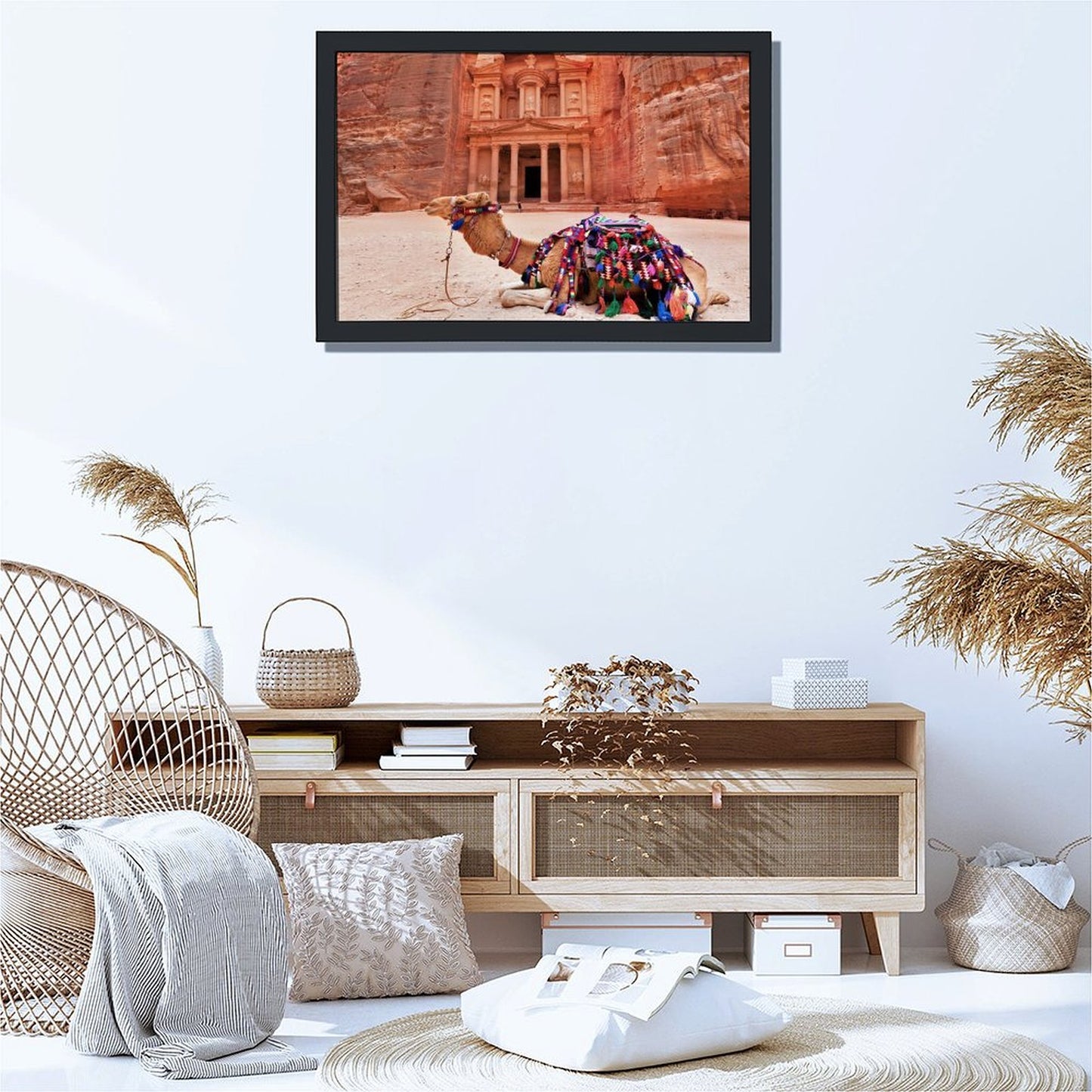 Nature Camel Canvas Print Wall Art for Living Room-06