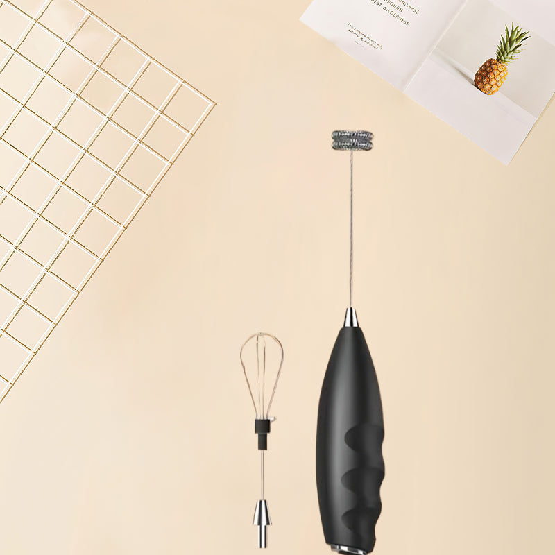 Battery Powered Mini Electric Whisk Dual-Head Milk Frother Handheld Cream Egg Baking Foam Maker Kitchen Tool Plastic ≤36V 1W