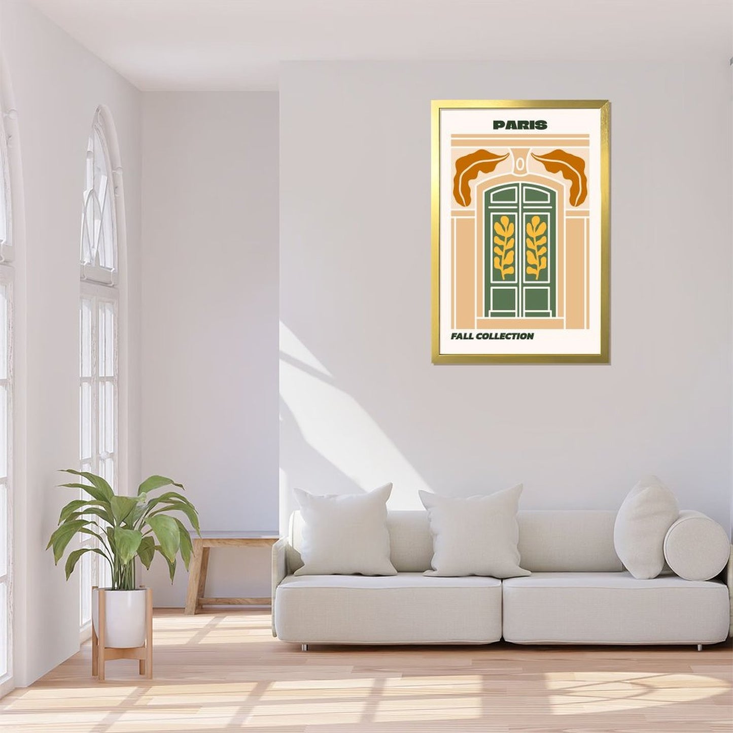 Paris Door Art Print – Fall Collection Modern Wall Decor- 6