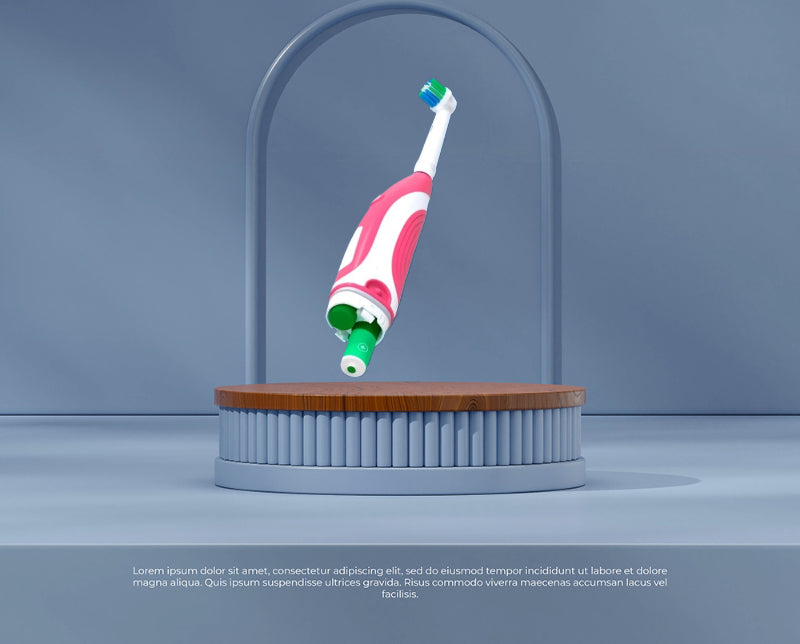 Adult Whitening Electric Toothbrush Round Rotating Head Soft Nylon Bristles Replacement Head Included Dry Battery Powered Unisex Dental Care Toothbrush