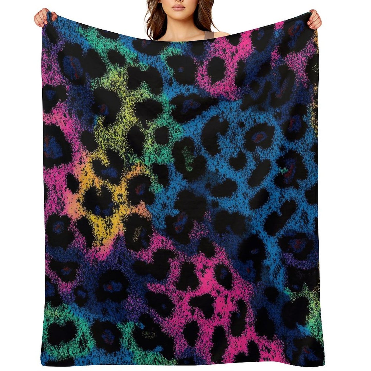 Cozy Anti-Pilling Blanket Artistic Leopard Design