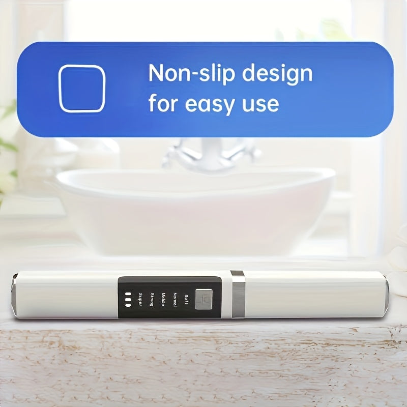 Cordless Electric Toothbrush 5 Modes USB Rechargeable 2 Replaceable Heads Dental Plaque Remover 2 LED Lights 36V Power Portable Teeth Cleaner New Year Gift